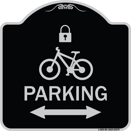 Parking (With Lock Cycle & Bidirectional Arrow Symbol)