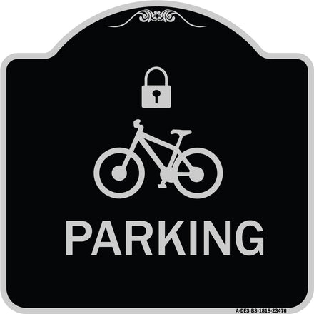 Parking (With Cycle and Lock Symbol)