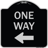 One Way Sign (Left Arrow)