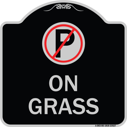 On Grass (With No Parking Symbol)