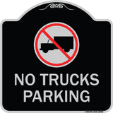 No Truck Sign No Truck Parking (With Symbol)