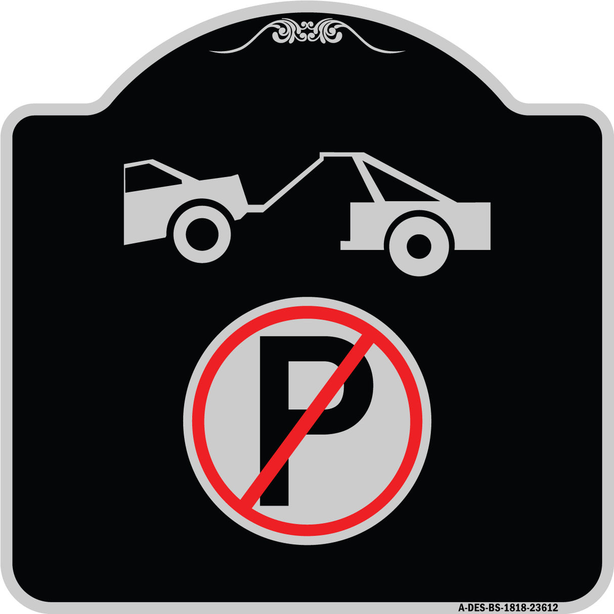 No Parking Tow Away Zone Symbol