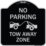 No Parking Tow Away Zone (Tow Truck Symbol)