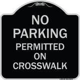 No Parking Permitted on Crosswalk