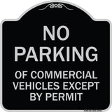 No Parking of Commercial Vehicles Except by Permit