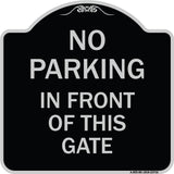 No Parking in Front of This Gate