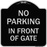 No Parking in Front of Gate