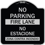 No Parking Fire Lane - No Estacione Zona Contra Incendio