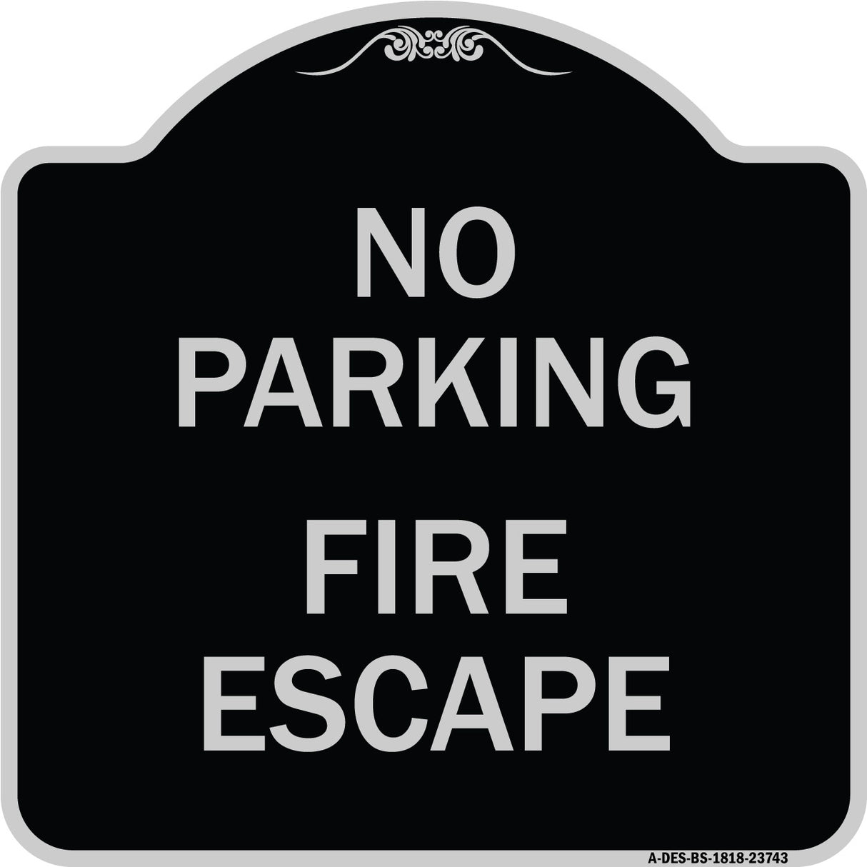 No Parking Fire Escape