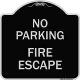 No Parking Fire Escape