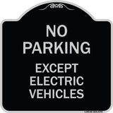 No Parking Except Electric Vehicles