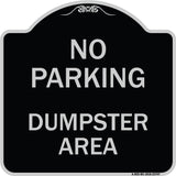 No Parking Dumpster Area