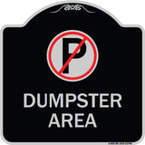 No Parking Dumpster Area