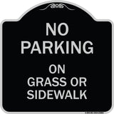 No Parking - on Grass or Sidewalk