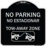 No Parking - No Estacionar Tow - Away Zone (With Graphic)