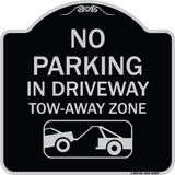 No Parking - in Driveway Tow Away Zone (With Graphic)