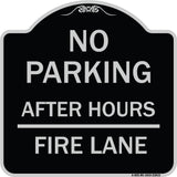 No Parking - After Hours Fire Lane