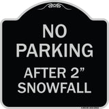 No Parking - After 2 Snowfall
