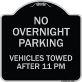No Overnight Parking Vehicles Towed After 11 Pm