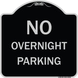 No Overnight Parking Sign