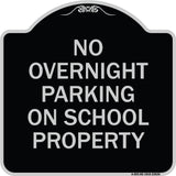 No Overnight Parking on School Property