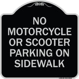 No Motorcycle or Scooter Parking on Sidewalk