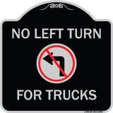 No Left Turn for Trucks with Graphic