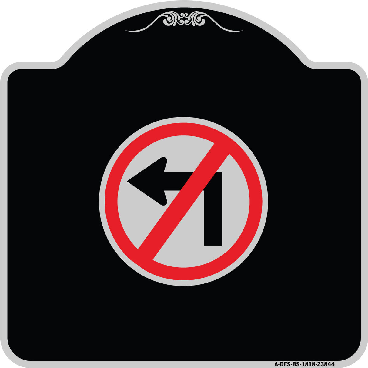 No Left Turn (Graphic Only)