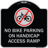 No Bike Parking on Handicap Access Ramp