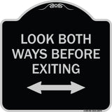 Look Both Ways Before Exiting (With Bidirectional Arrow)