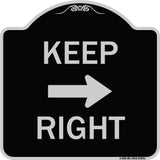 Keep Right Sign (Right Arrow)