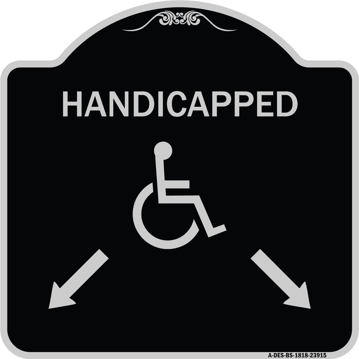 Handicapped Parking with Double Arrows