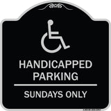 Handicapped Parking - Sundays Only (With Graphic)
