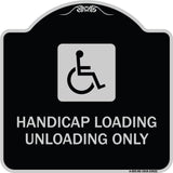 Handicap Loading Unloading Only (With Handicap Symbol)