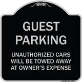 Guest Parking Unauthorized Cars Will Be Towed Away at Owner's Expense