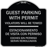 Guest Parking with Permit Violators Will Be Towed - Estacionamento De Visita Con Permiso Coches Sin Permiso Seran Remolcados