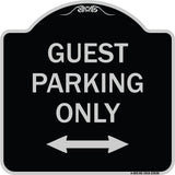Guest Parking Only (With Bidirectional Arrow)