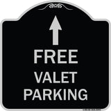 Free Valet Parking with Ahead Arrow