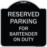 For Bartender on Duty