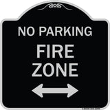 Fire Lane with Bidirectional Arrow