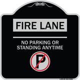 Fire Lane - No Parking or Standing Anytime (With No Parking Symbol)