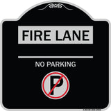Fire Lane - No Parking (With No Parking Symbol)