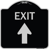 Exit Sign Exit with Up Arrow