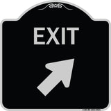 Exit Sign Exit with Right Arrow