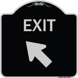 Exit Sign Exit with Left Arrow