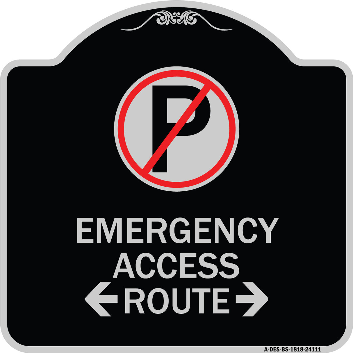 Emergency Access Route (With Bidirectional Arrow)
