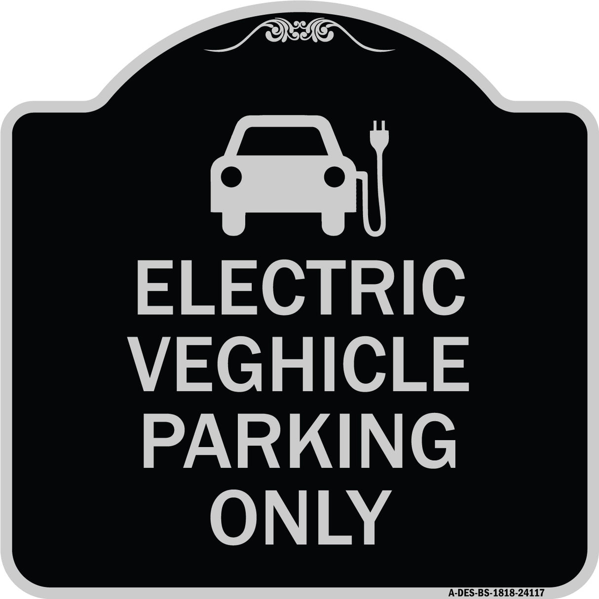 Electric Vehicle Parking Only (With Graphic)