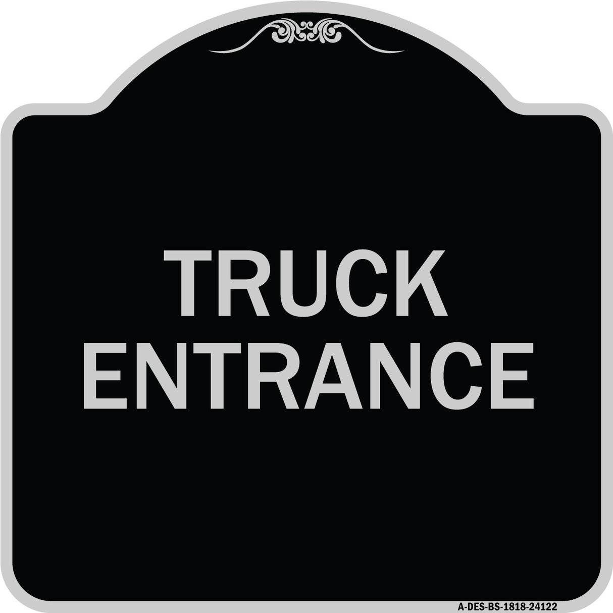 Driveway Sign Truck Entrance