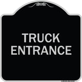 Driveway Sign Truck Entrance