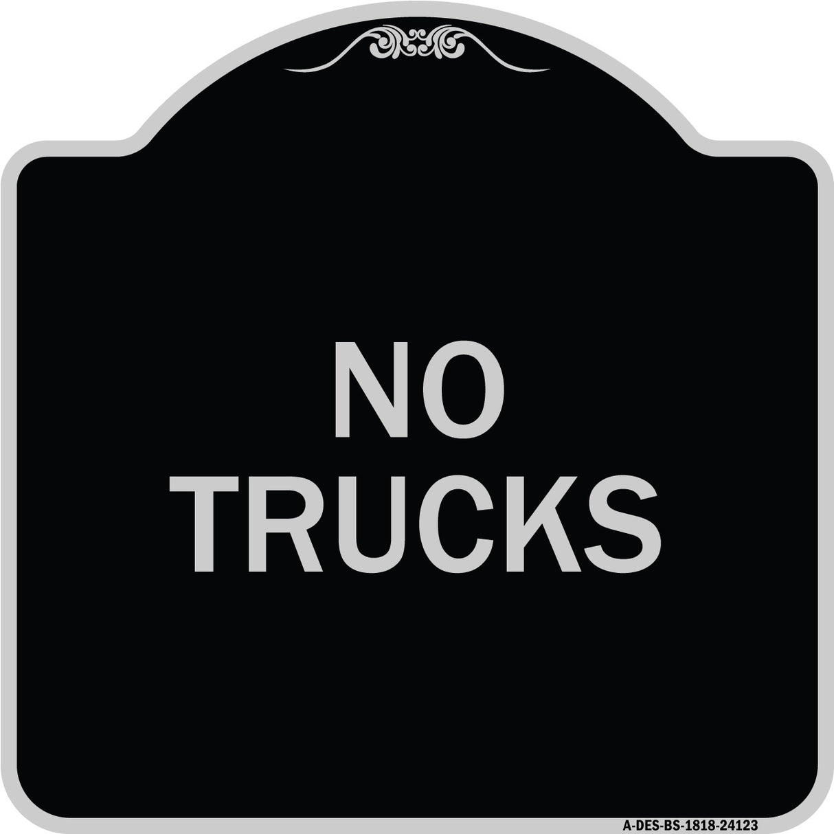 Driveway Sign No Trucks